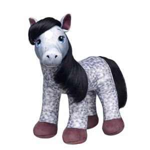 🐎 Build A Bear Horses & Hearts Gray Appaloosa Plush 18” Unstuffed Heartbeat
